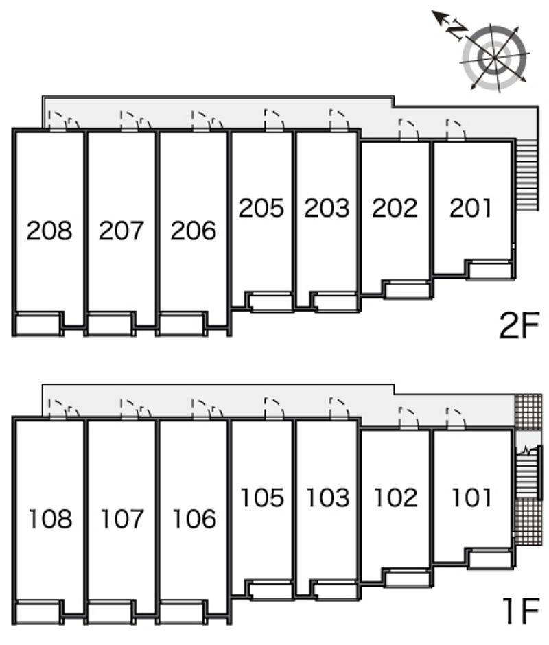 レオネクスト東海Ⅱ 間取り配置図