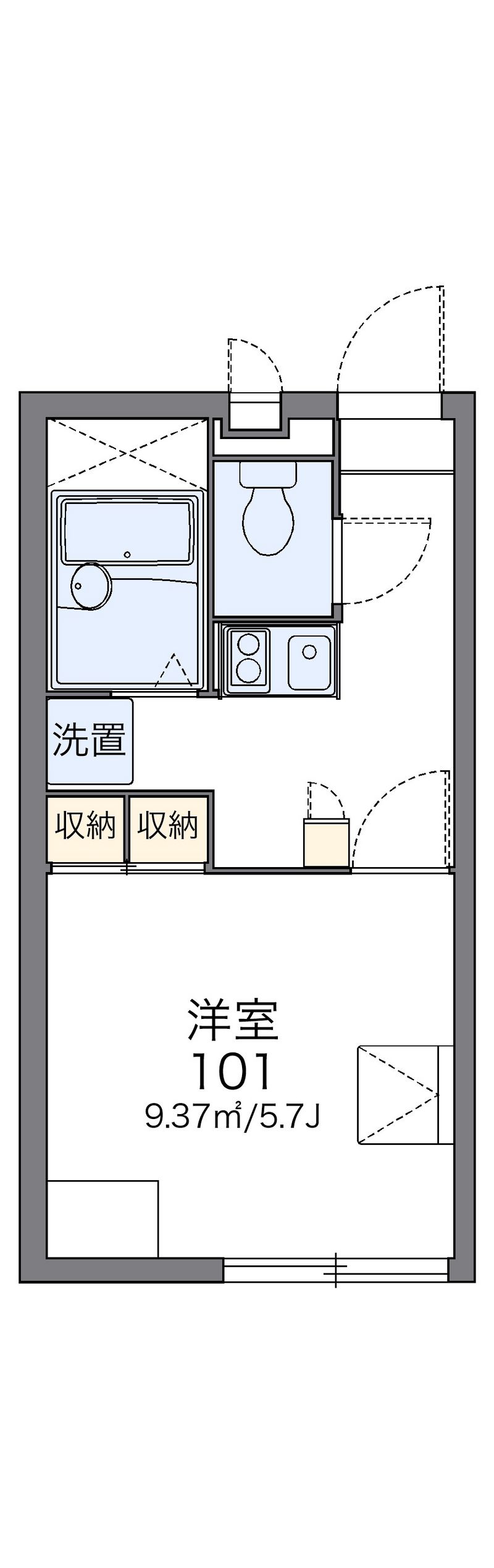 レオパレスカーサ 間取図