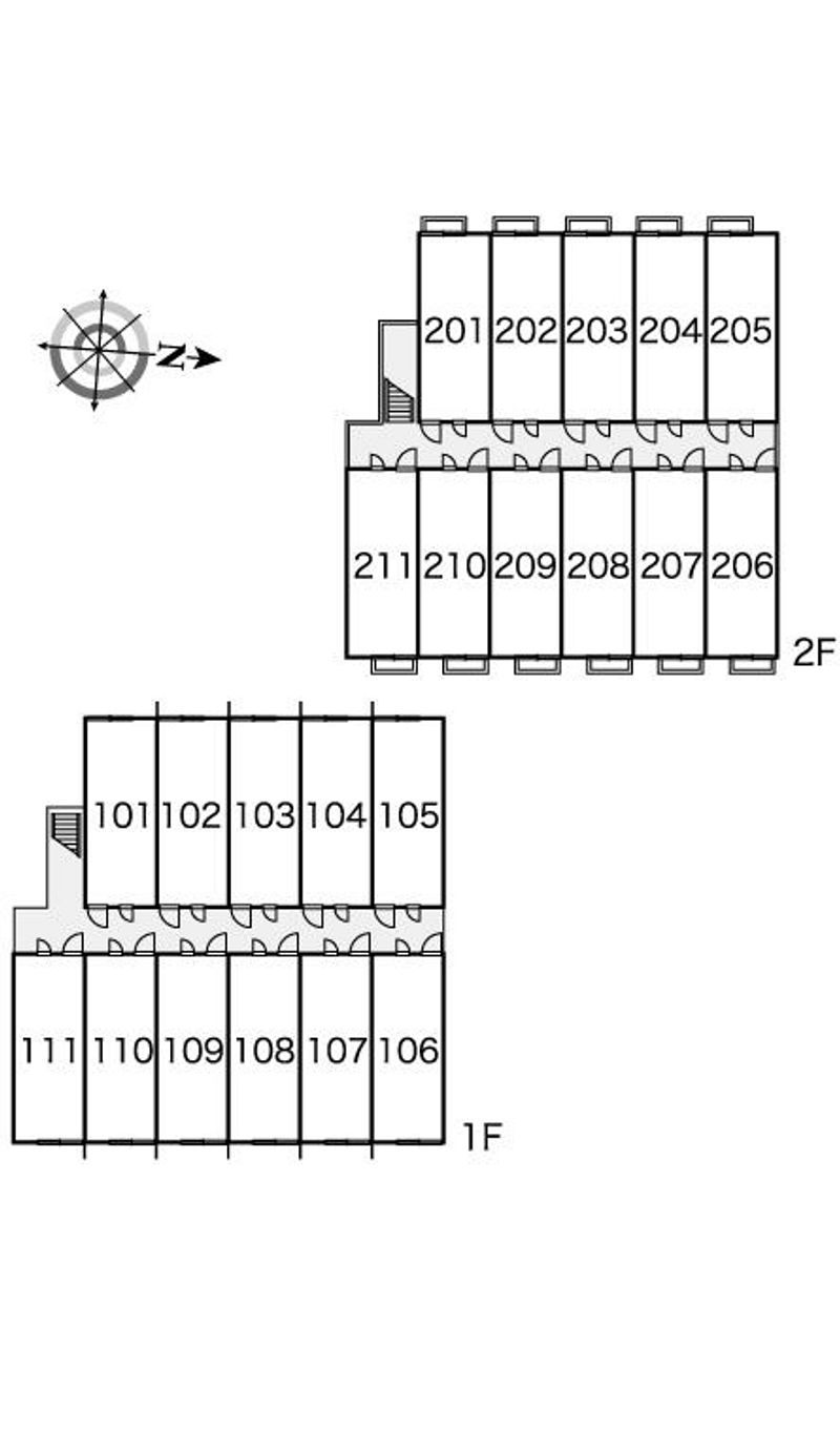 レオパレスサンメゾン 間取配置図