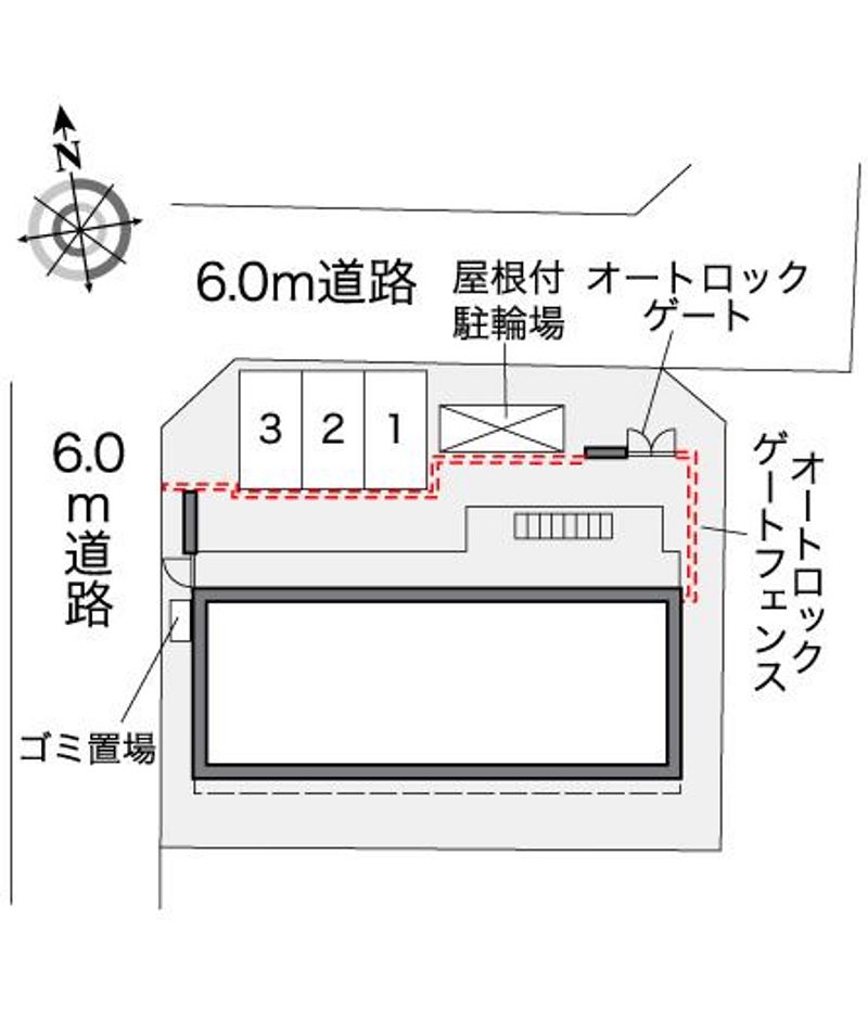 レオパレスホーヤ 配置図