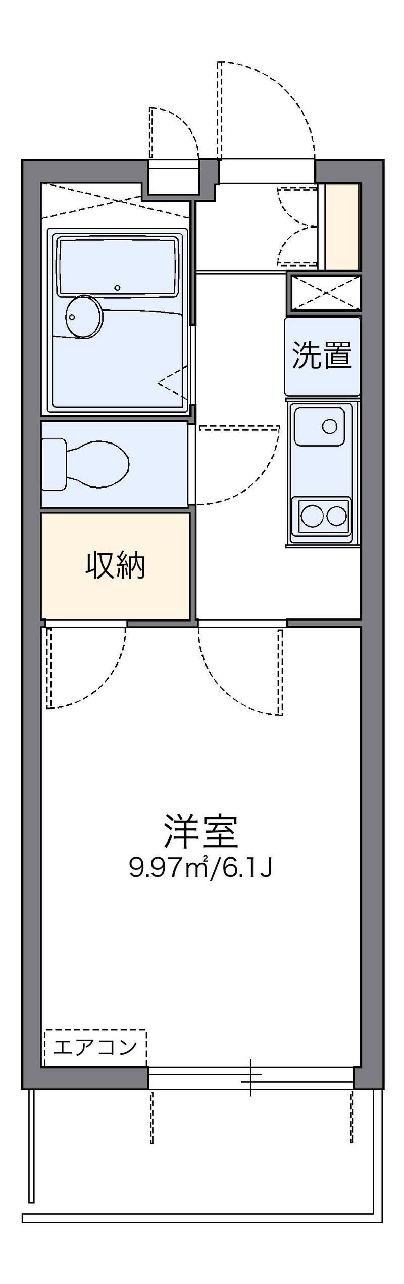 レオパレスＦｉｎｅ中沢 間取図