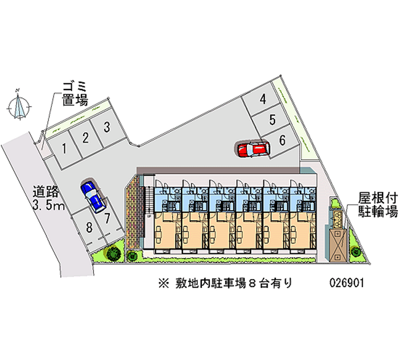 レオパレスＬｕｃｅ 月極駐車場