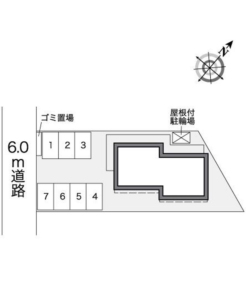 レオパレス御笠川ＮＯＲＴＨ 配置図