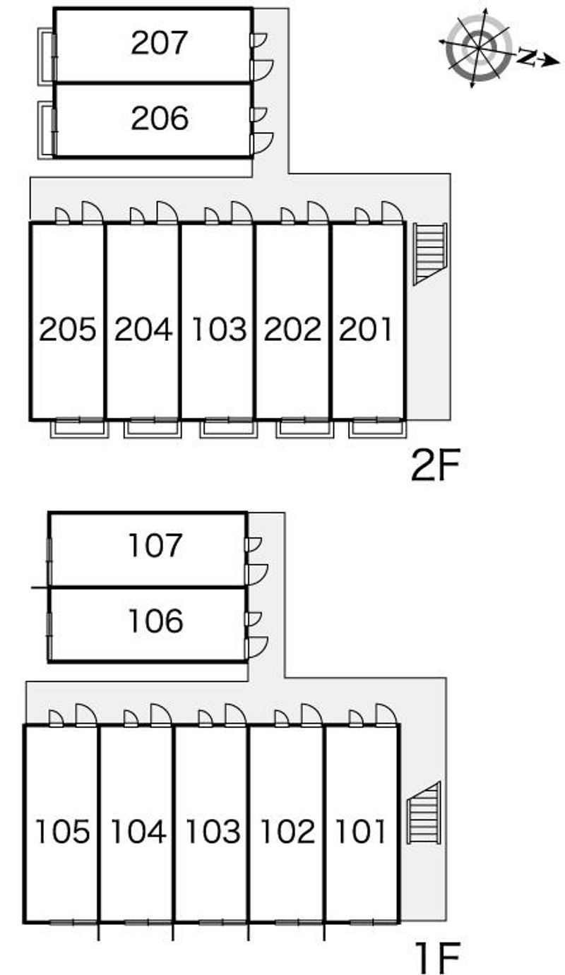 レオパレス元橋本Ⅰ 間取り配置図