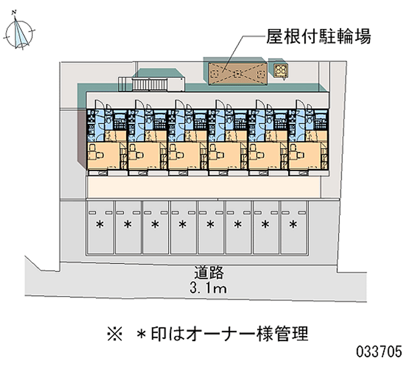 レオパレスブザービーター 区画図