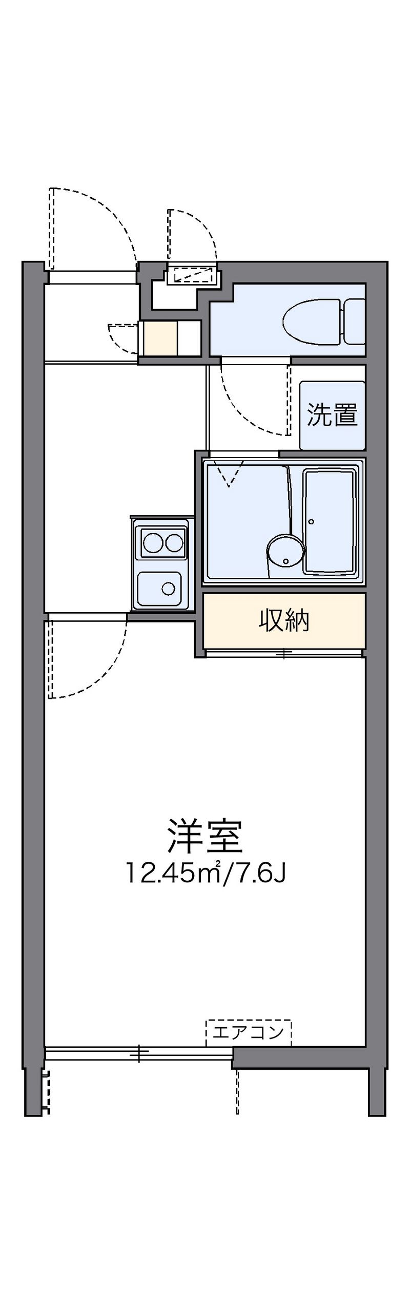 レオパレス我那覇ヒルズ 間取図