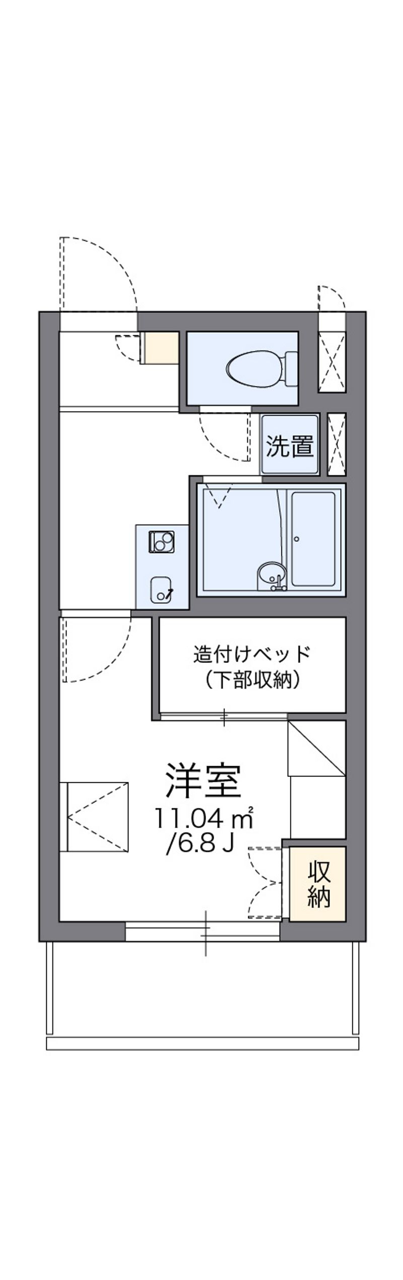 レオパレス大倉山エクレール 間取図