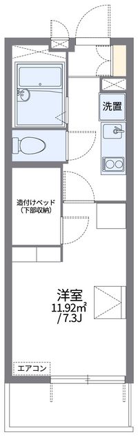 レオパレスドゥジェーム鳴尾 間取り図