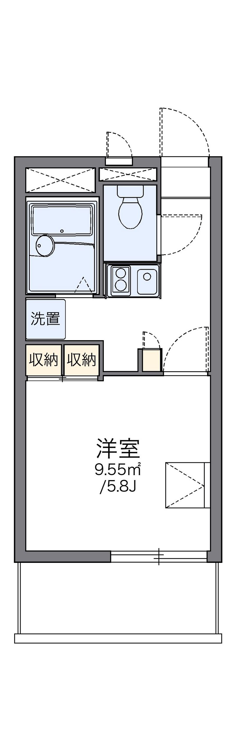 レオパレス松山 間取図