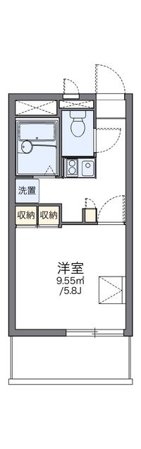 レオパレス松山 間取り図