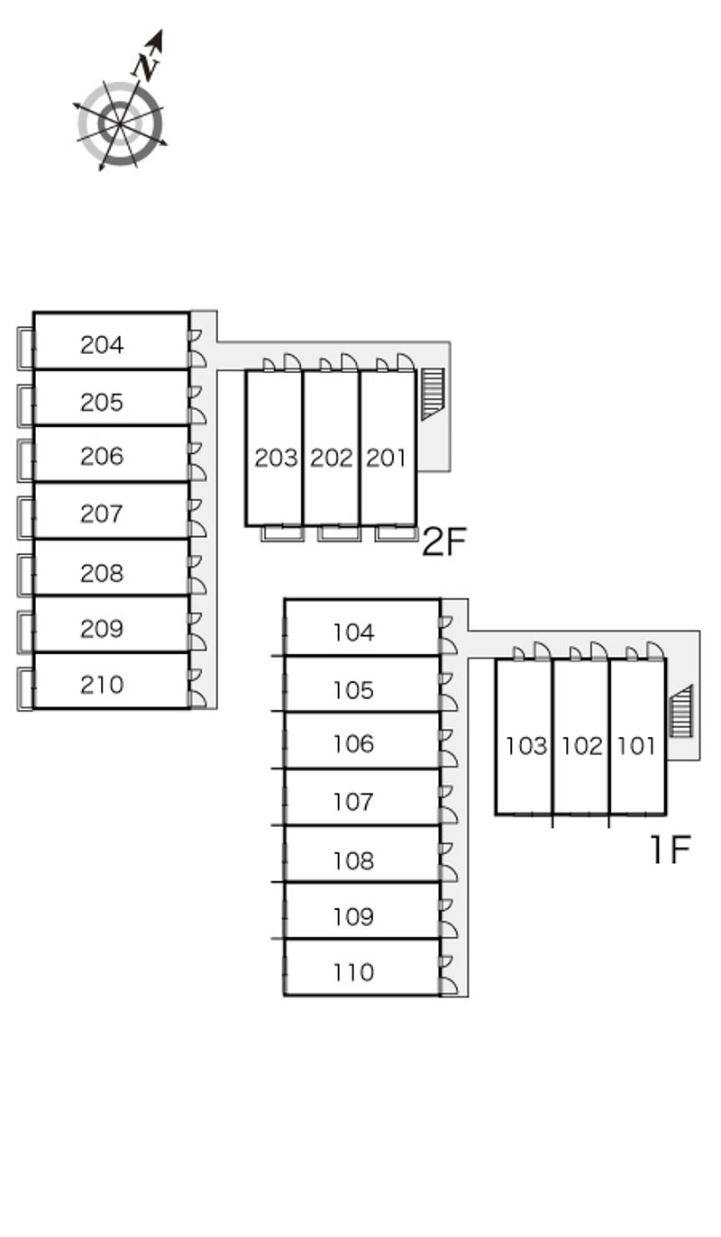 レオパレスノヴェル 間取り配置図