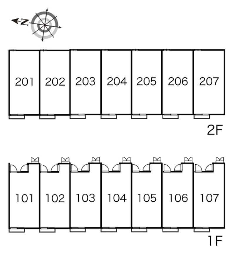 レオパレスシェール　パラン 間取配置図