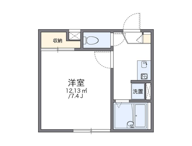 レオパレス三綱 間取図