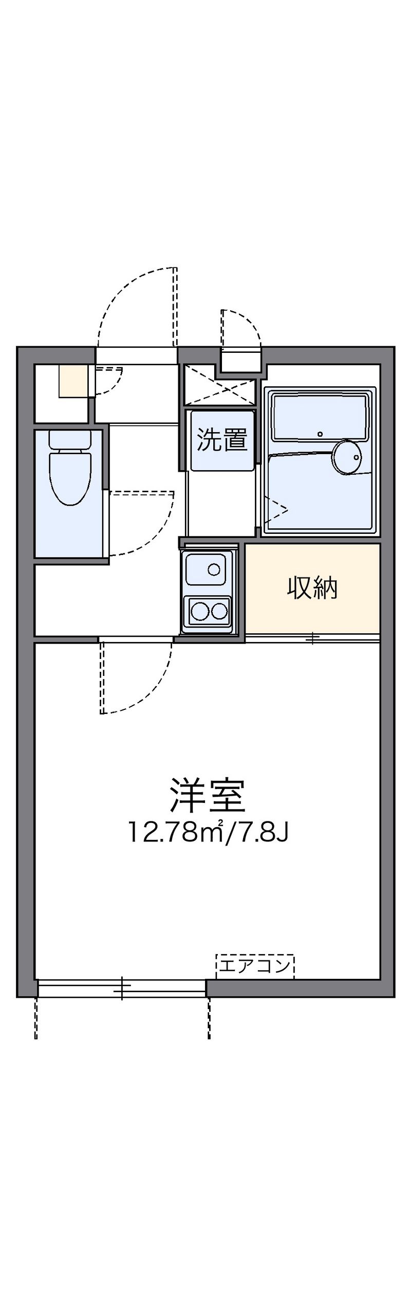 レオパレスアネモス 間取図
