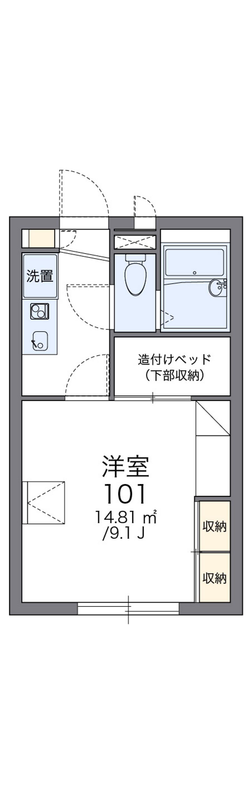 レオパレス東山台Ⅱ 間取図
