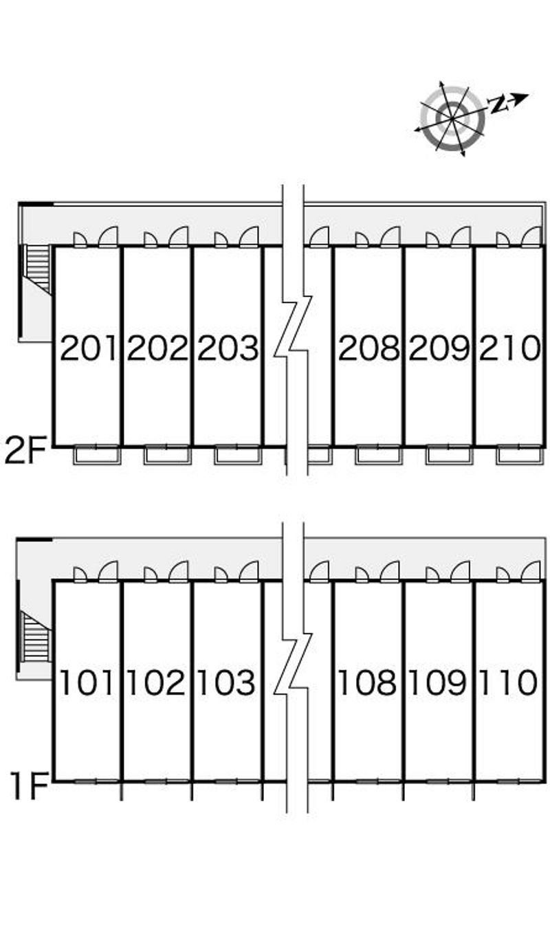 レオパレスＲａｆｆｉｎｅＨｏｎｇｏ 間取配置図