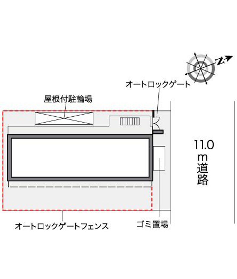 レオパレスサンマリー３ 配置図