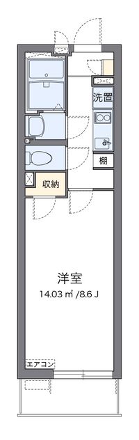 クレイノＭＩＩＷＡ 間取り図