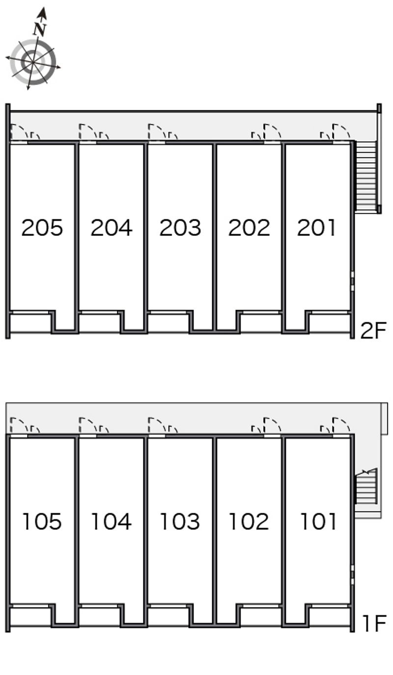 クレイノＯＨＡＮＡ　Ⅱ 間取配置図