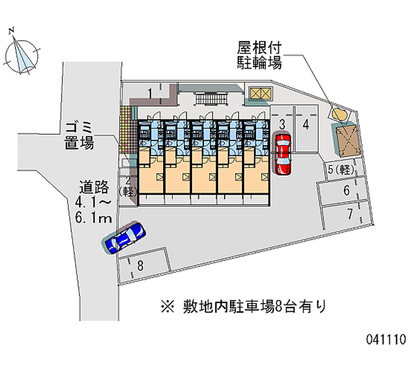 レオパレスモンブラン 月極駐車場