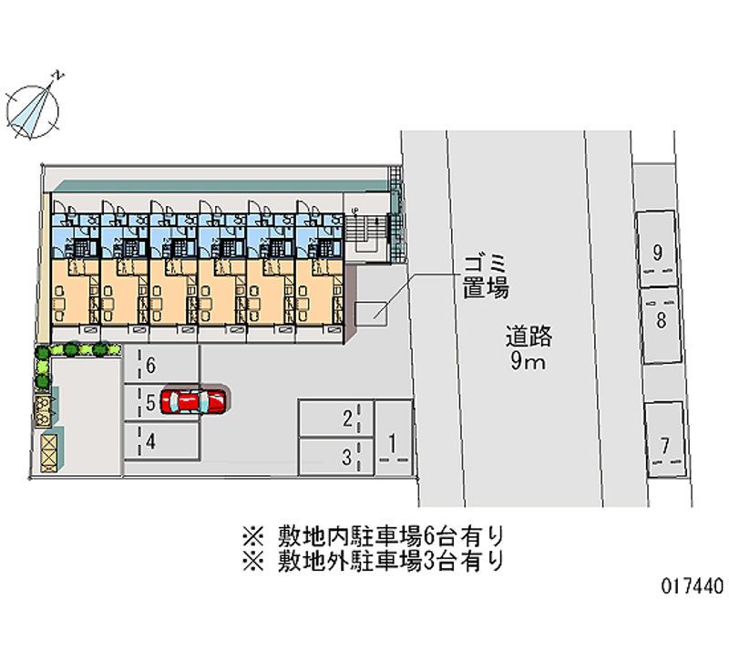 17440 Monthly parking lot