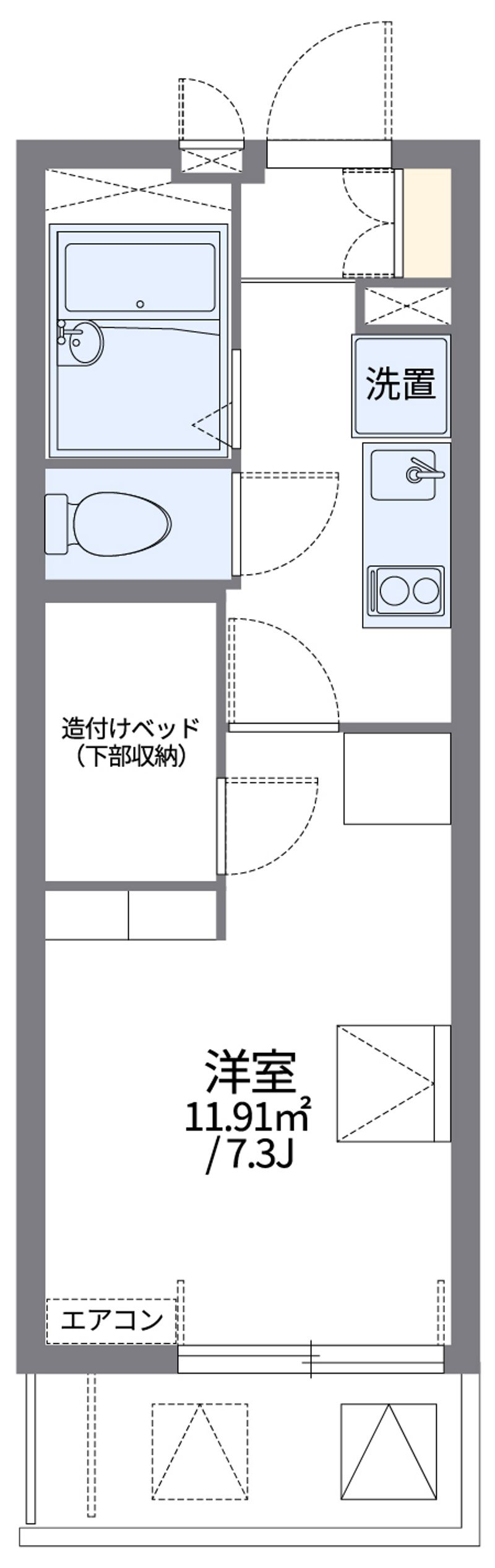 レオパレスミ　ルガール 間取図
