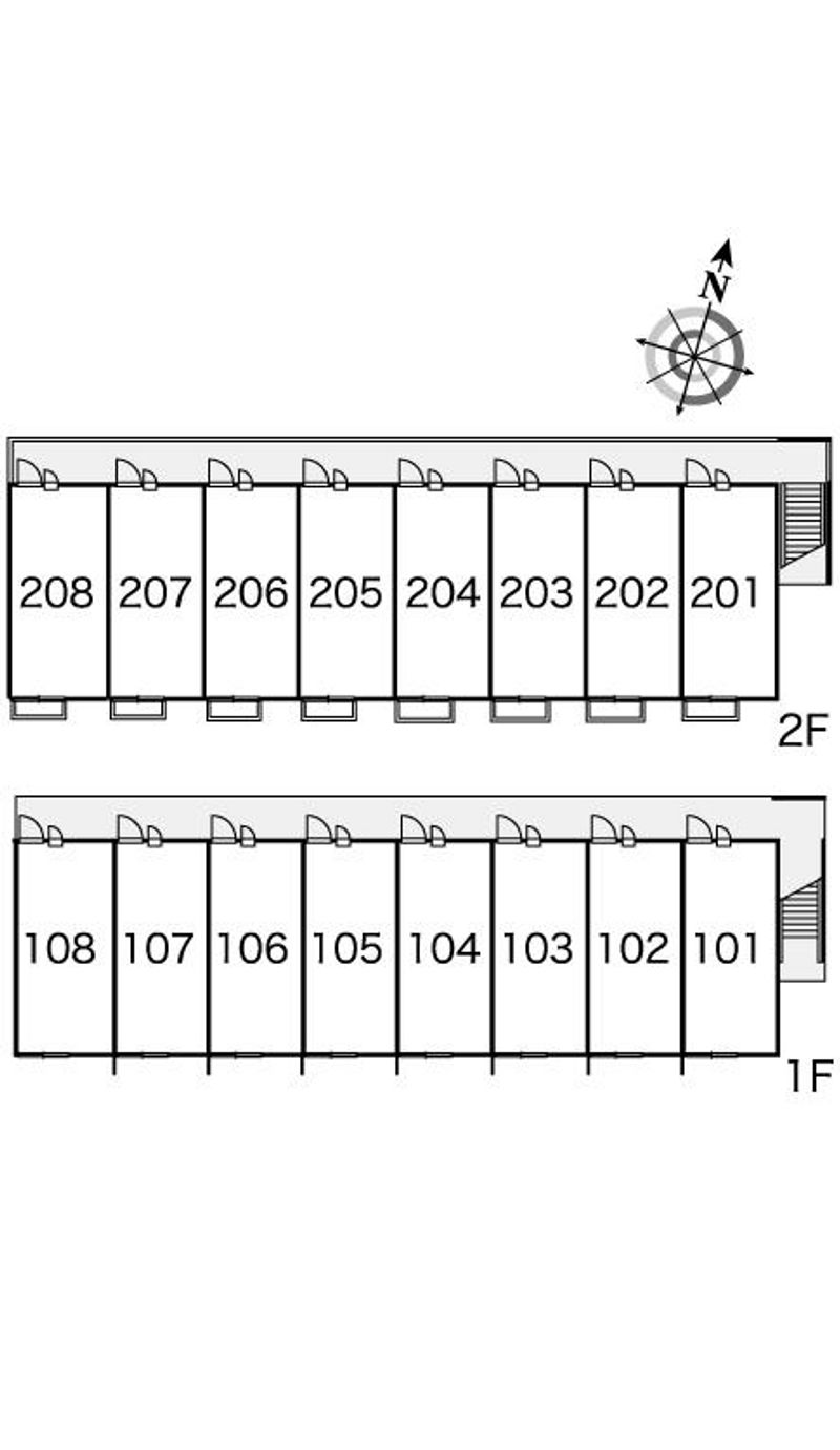 レオパレスジョイ 間取配置図