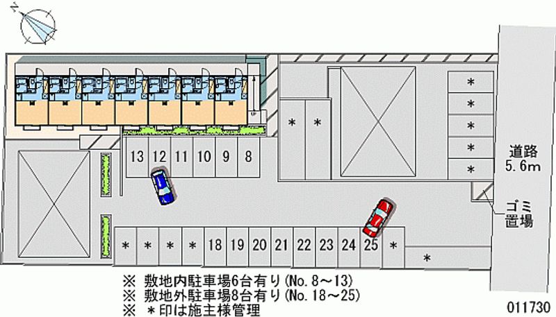 レオパレスグリーンフラワーⅡ 月極駐車場