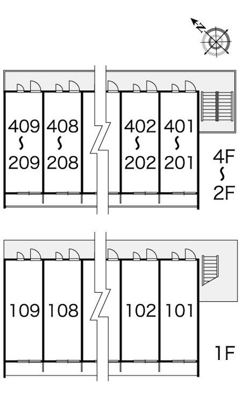レオパレスＵ＆ＳⅡ 間取配置図