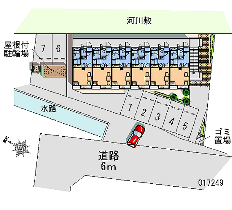 レオパレス堀越 月極駐車場