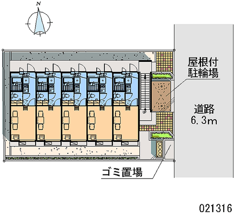 レオパレスルーチェ 区画図
