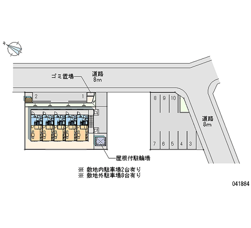 41884 Monthly parking lot