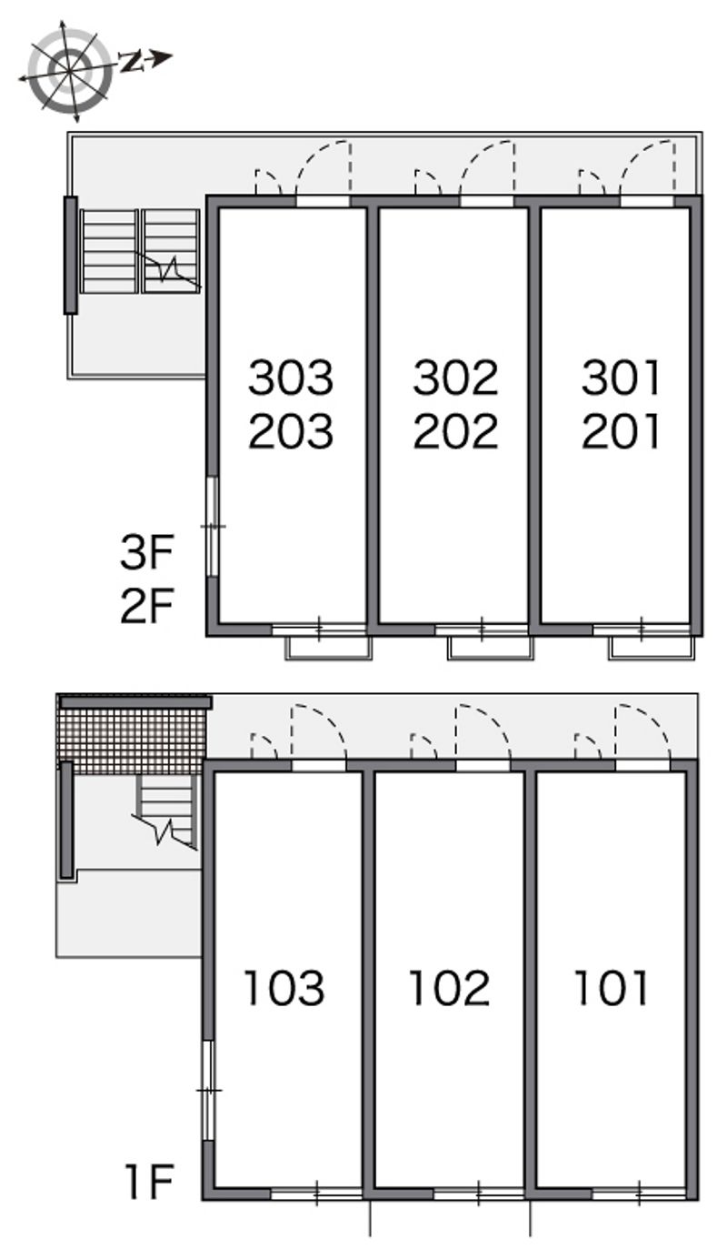 レオパレス宮前 間取り配置図