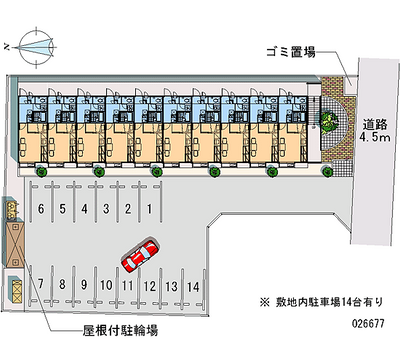 レオパレスグリフィン 月極駐車場