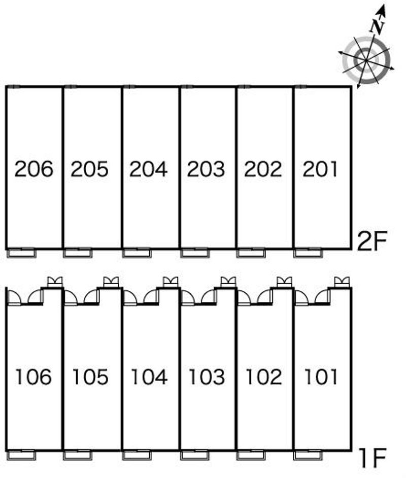 レオパレスエイト２１ 間取り配置図