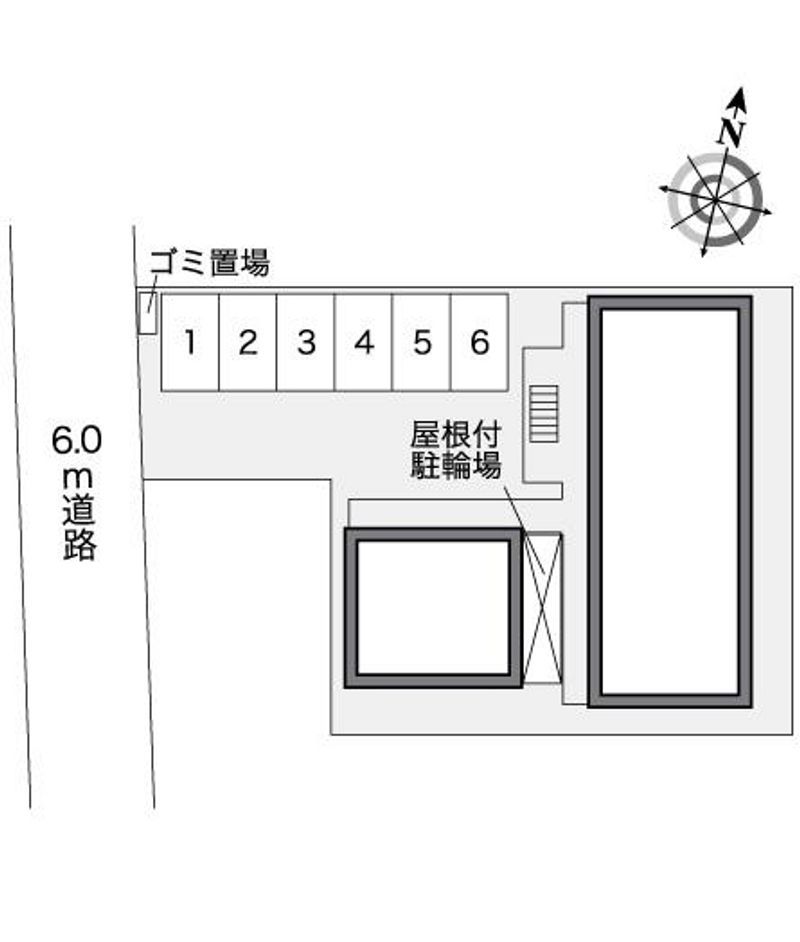 レオパレスルーメット中之茶屋 配置図