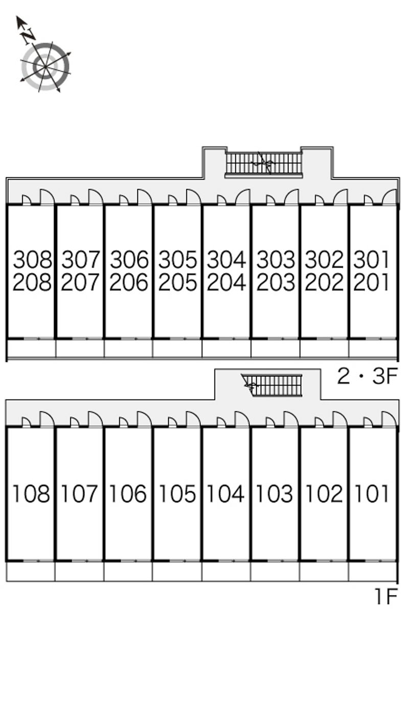 レオパレスｍｉｏ　ｐｏｓｔｏ 間取配置図