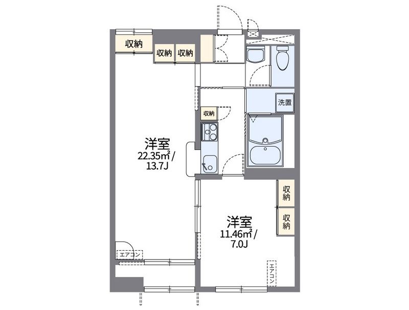 レオパレスＥＴＥＲＮＩＴＹ 間取図