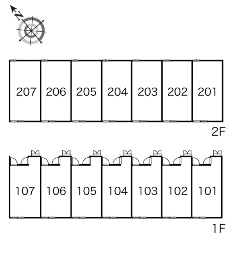 レオパレスすみだⅢ 間取り配置図