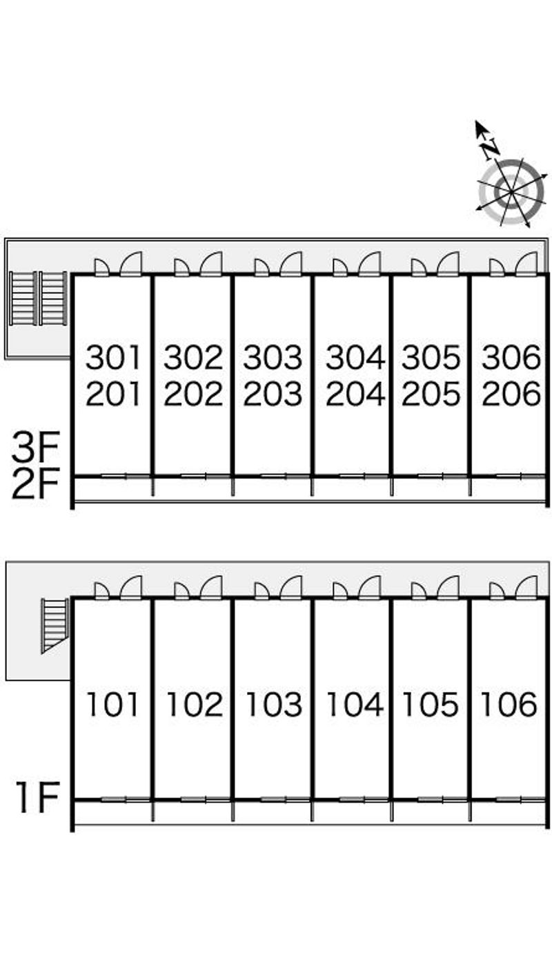 レオパレス工大前 間取り配置図