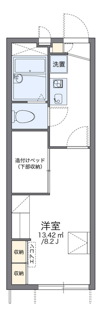 レオパレスアミティエ７０８ 間取り図