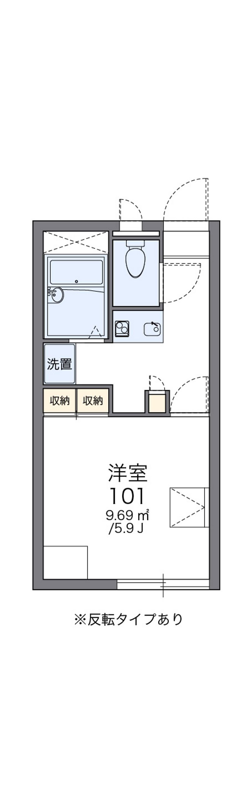 レオパレスヴィラ一ツ橋 間取図