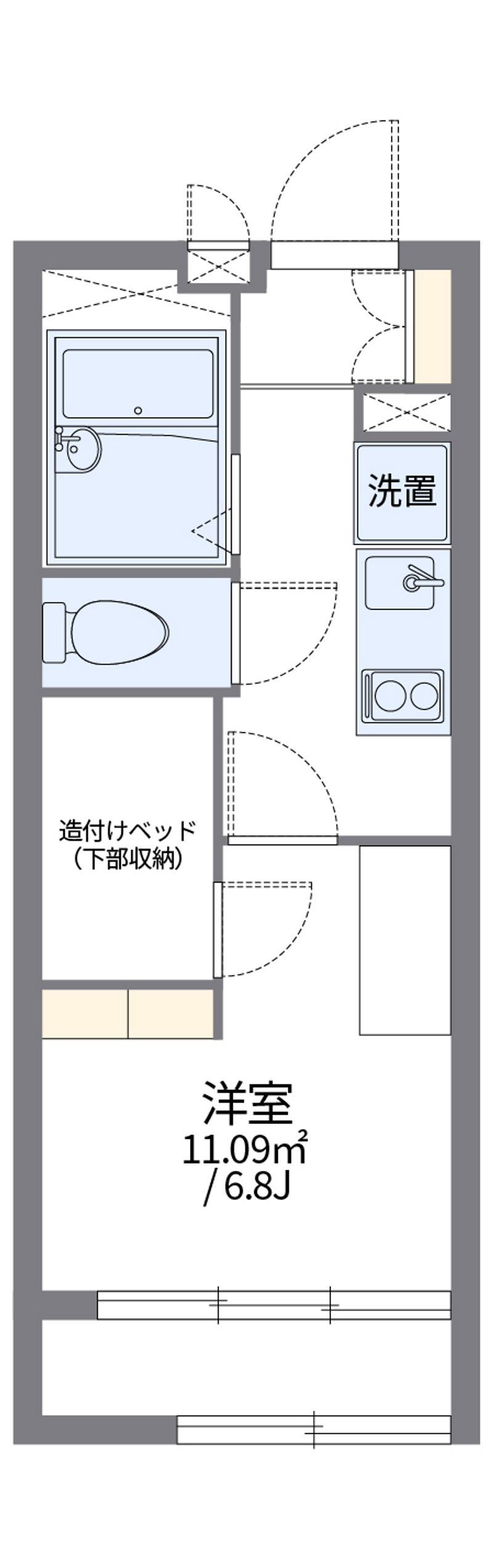 レオパレス御池 間取図