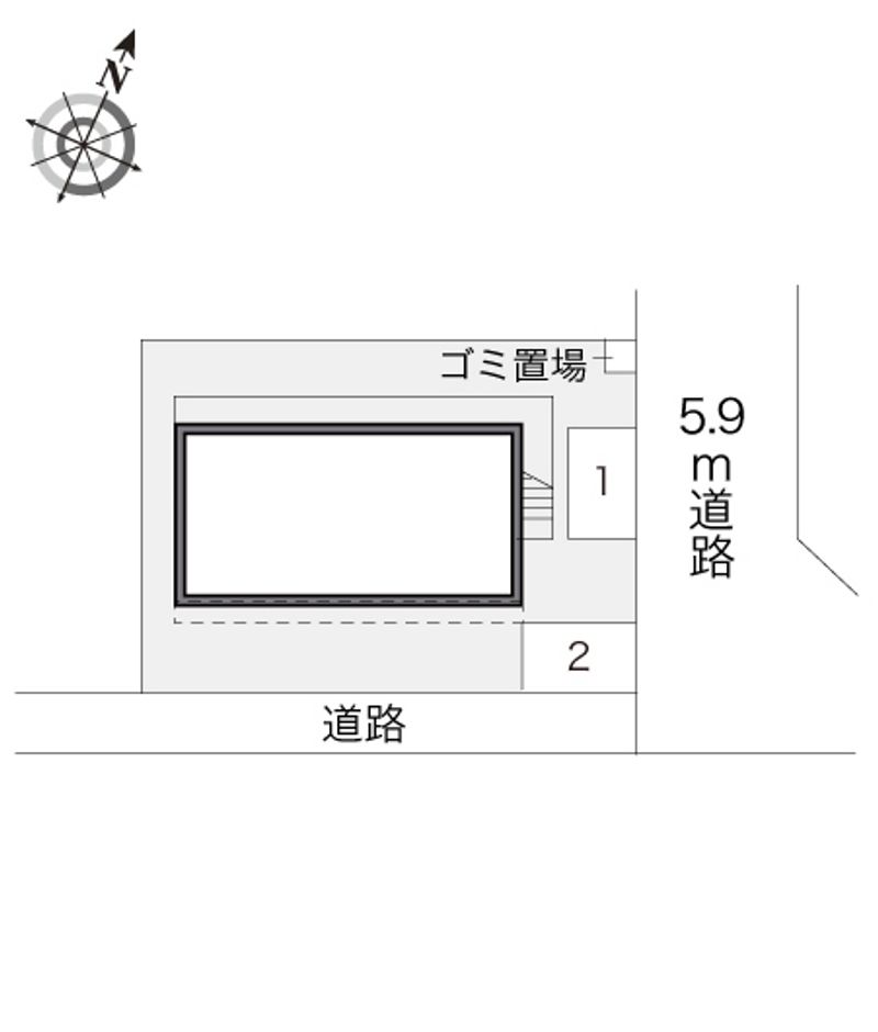 レオパレスサンモール 配置図