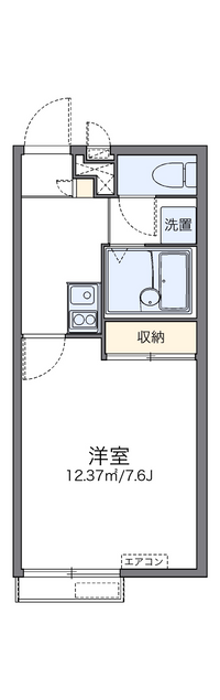 レオパレスコーポエバラ 間取り図