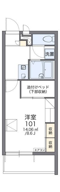 レオパレスコモド　太平 間取り図
