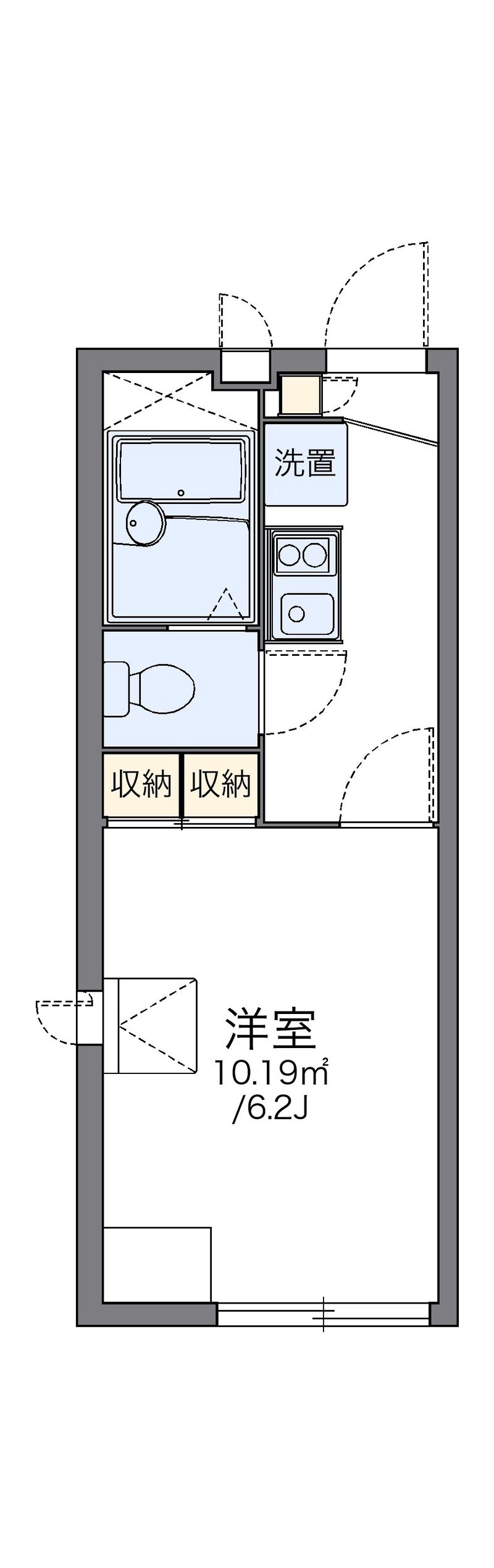 レオパレスルミエール 間取り