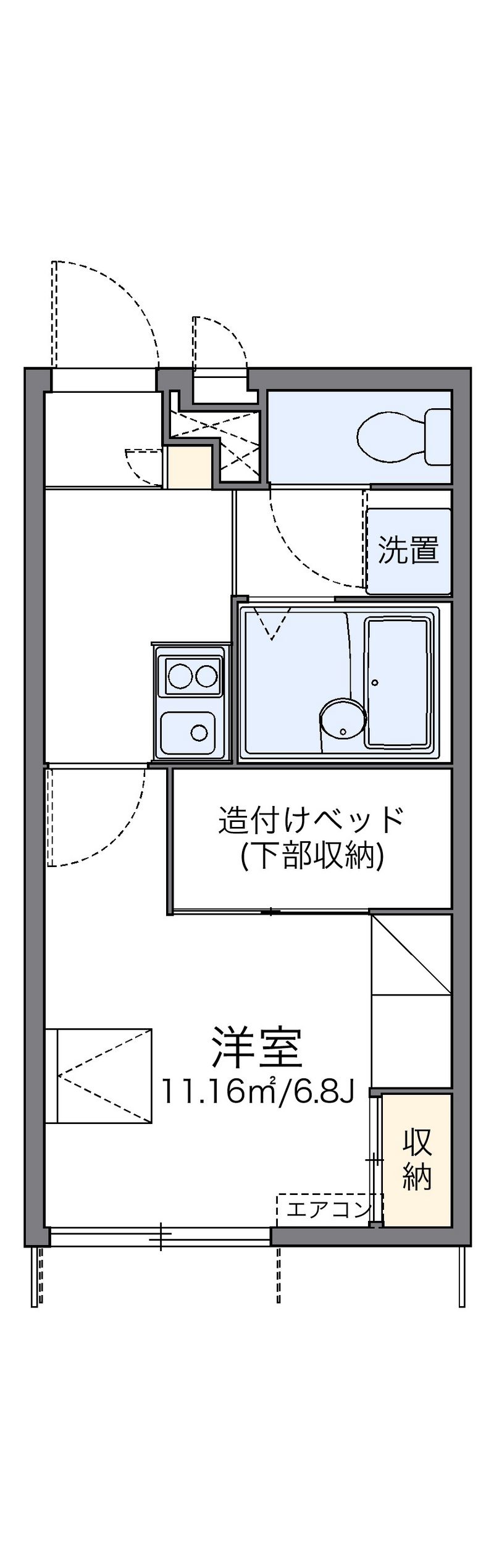 レオパレス坂之台ビレッジ 間取図