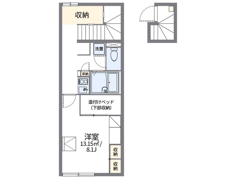 レオパレスアヤシ　ハイツ　Ⅱ 間取図