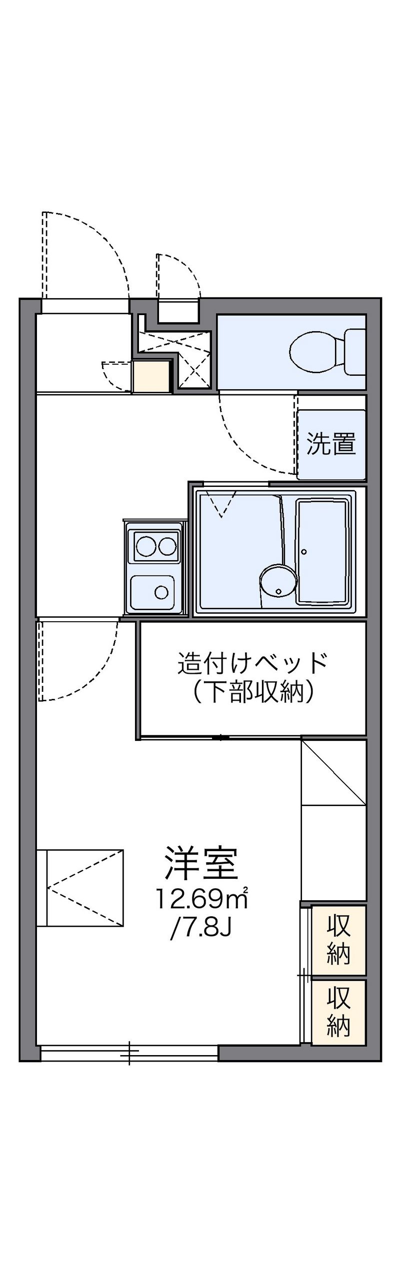 レオパレスあめやⅡ 間取図